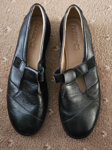 Hotter ladies black leather - hotter,