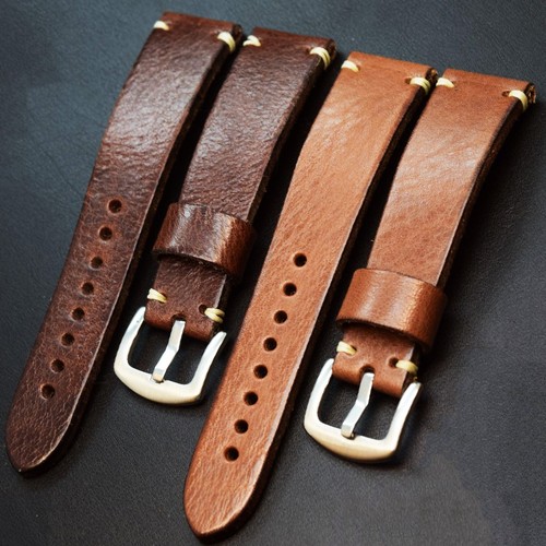 Vintage brown leather - , watch