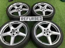 GENUINE MERCEDES CLS AMG 19 STAGGERED E CLASS SPIDER ALLOY WHEELS 8.5 9.5J