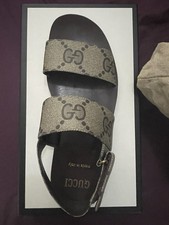 Gucci Men's Sandals GG In Great Condition with Box And Dust Bag Size 46