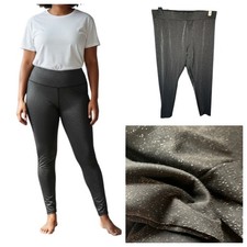 Black Leggings ~ Size 20 M&S COLLECTION Sparkle Stretchy  Plus Curve Elasticated