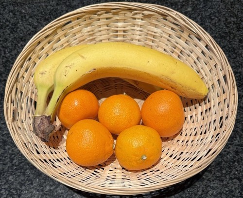 Wicker fruit basket - wicker,