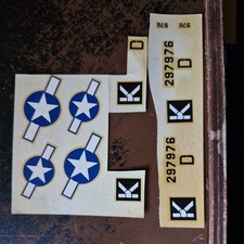 Spare decals 1/72 Airfix B-17G Flying Fortress (missing Bit o' Lace noseart)