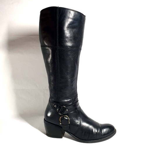 Clarks knee boots black - knee,