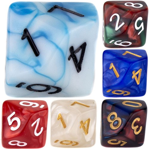 D10 poly dice - poly,