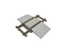 Lego® TRAIN Tracks 9V Railway Level Crossing Track Rail GREY FLAGGING 