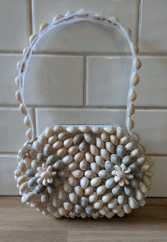Vintage 1960s cowrie shell - vintage,