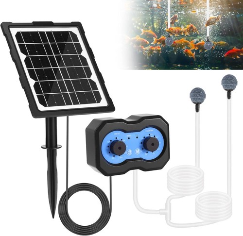 Solar powered oxygenator pond - solar,