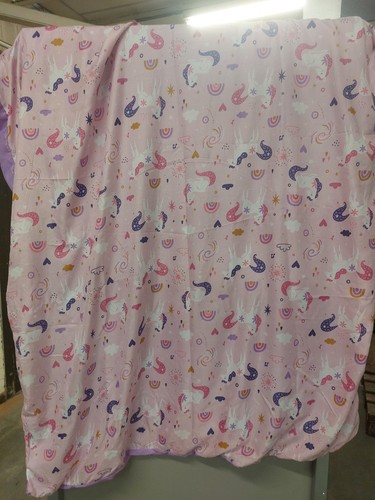 Single cotton unicorn duvet - cotton,