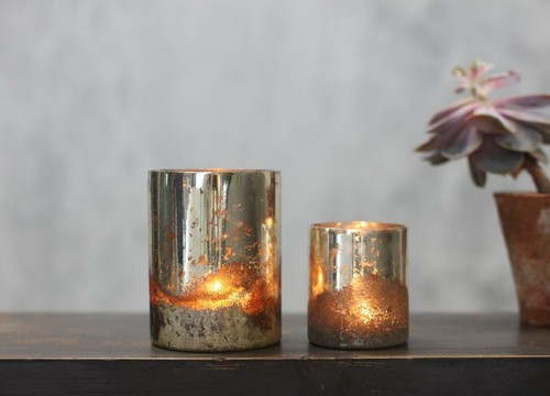 Rustic antique silver mercury - rustic,