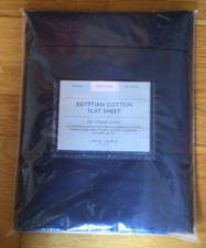 John Lewis Flat Sheet MIDNIGHT
