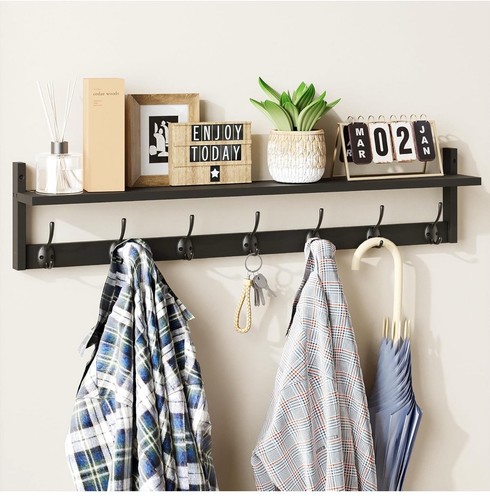 Bameos wall mounted coat rack - wall-mounted,
