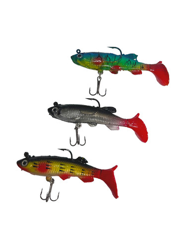 3pcs soft fishing lure set - 3pcs,