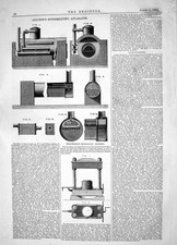 Old Engineering 1862 Invention William Allchin Superheating Apparatus Victorian