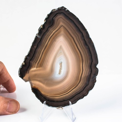 106g 113mm natural agate - natural, slice