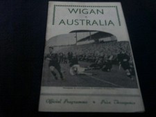 WIGAN V AUSTRALIA RUGBY LEAGUE