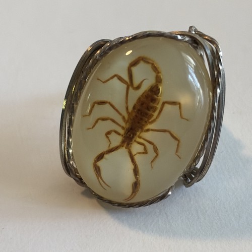 Vintage handmade scorpion ring - vintage,