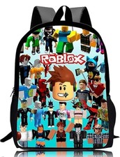 Kids Roblox  School Backpack with Laptop Compartment & Organizer Pockets
