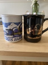 TWO THAMES BARRIER MUGS