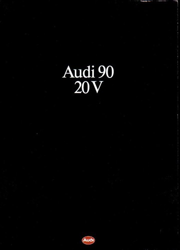 Audi 20v brochure 1988 - 20v, 06.1988