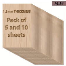 MDF Wood Board Sheets Wooden Panels for Arts and Crafts Kids DIY Project Decor