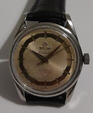 Titoni Airmaster 21 Jewels Men's Mechanical Winding Vintage Watch Working Condit