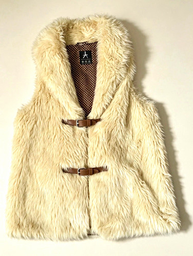 Atmosphere ivory faux fur - ivory,