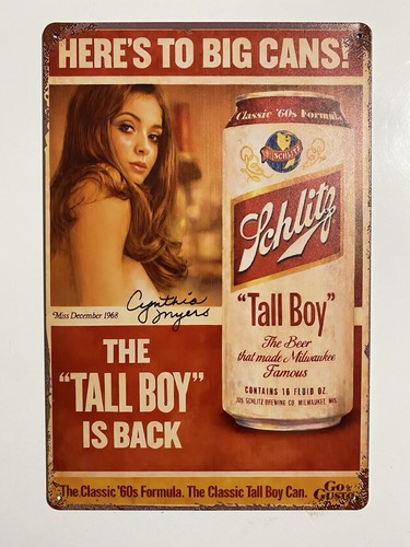 Schlitz beer malt liquor - schlitz, metal