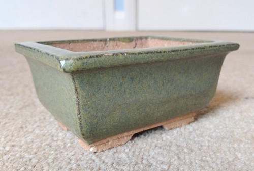Glazed rectangular green - glazed,