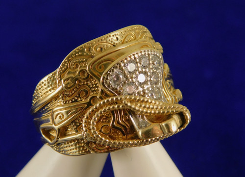 Mens 9ct gold - mens, cz