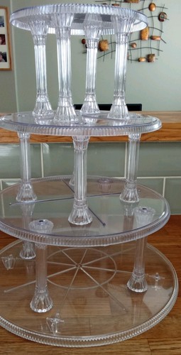 Tier cup cake stand - cake, crystal