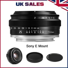 TTArtisan 25mm F2.0 APS-C Manual Focus Lens for Sony E Mount Camera