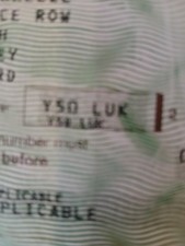 Private Registration Number Plate Y50 LUK