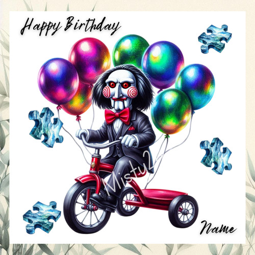 Personalised saw greeting card - saw,