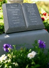 Personalised Granite Open Book