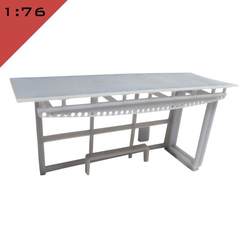 Printed bus stop shelter - 3d,