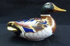 Royal Crown Derby 'Mallard Duck' Paperweight 1st Quality Gold Stopper