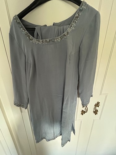 Grey punjabi suit made - grey,