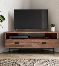 dark oak corner tv cabinet