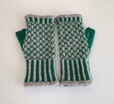 Hand Knitted Fingerless Gloves and Wrist Warmers