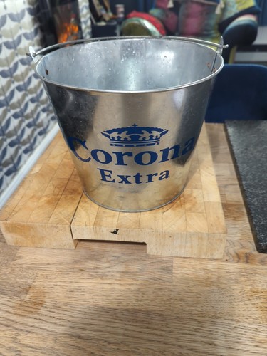Corona galvanised ice bucket - corona,