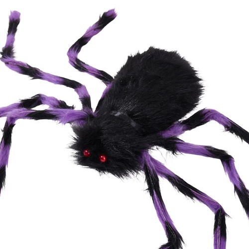Halloween giant purple spider - halloween,