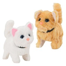 Cat Toy Figures Simulation Educational Battery Operated Interactive  Stuffed