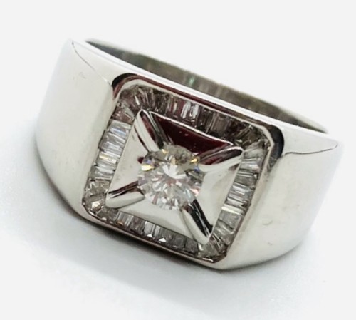 18ct white gold - white, diamond