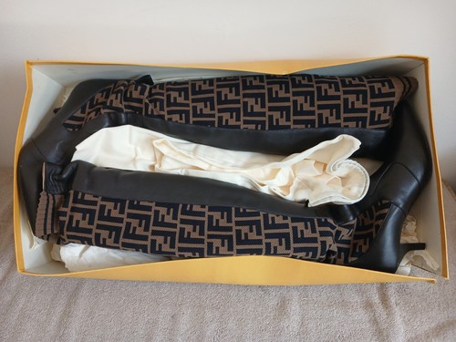 Fendi boots rockoko brown - fendi,