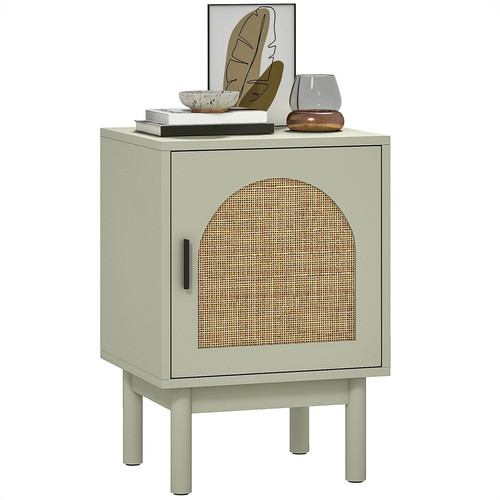 Homcom boho bedside table - table, with