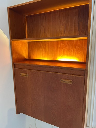 Plan mid century teak wall - g,