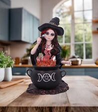 Witch & Cauldron Figurine Magic Detailed Statue Nemesis Now New & Boxed 17cm