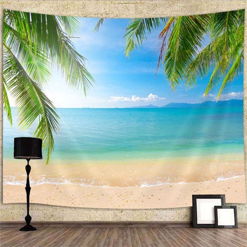 Tropical beach wall art - wall,
