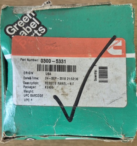 Cummins onan remote start stop - onan, start/stop